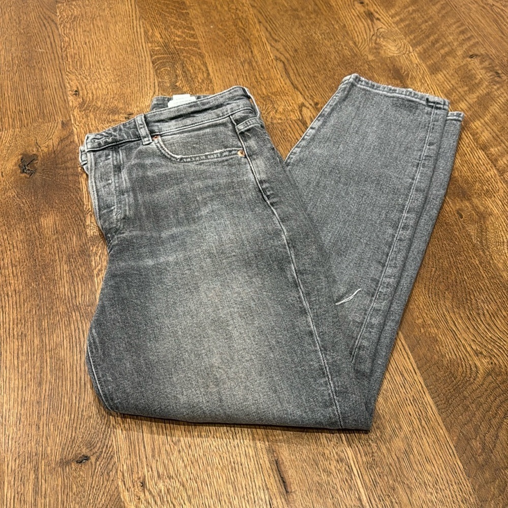 &Denim Women’s Mom Jeans Grey Size 4